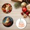 50 PCS Sublimation Ceramic Ornament Blanks – Round Two-Sided White Ceramic DIY Christmas Decorations